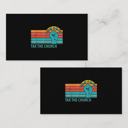 教会のアンチ宗教無神論の無神論の安全に課税する 名刺 (正面/裏面)