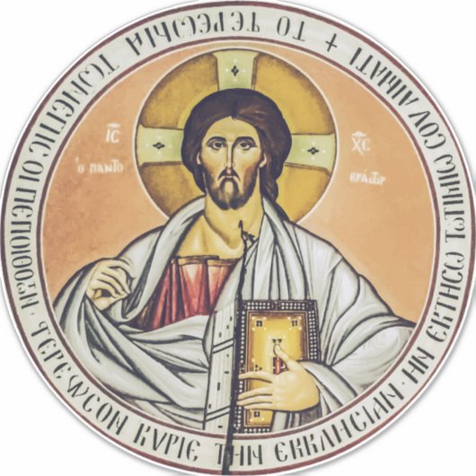 教会のイエス・キリスト・パントクリエーター・ドーム シール (正面)