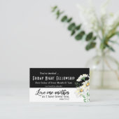 教会のイベントフライヤーヨハネ15:12互いを愛し合う 名刺 (スタンド正面)