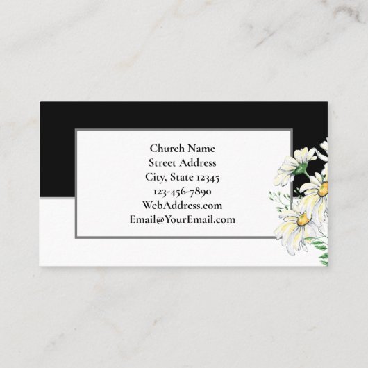 教会のイベントフライヤーヨハネ15:12互いを愛し合う 名刺 (裏面)