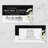 教会のイベントフライヤーヨハネ15:12互いを愛し合う 名刺 (正面/裏面)