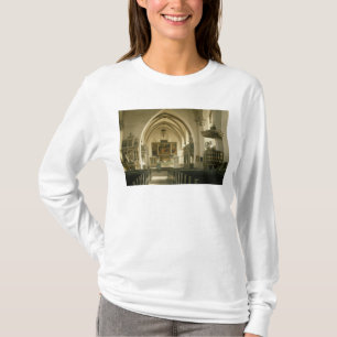 教会のインテリアの眺めとの Tシャツ