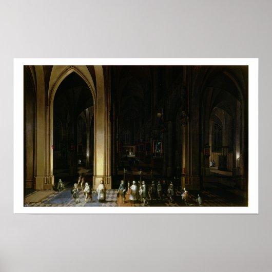 教会のインテリアの福音 ポスター (正面)