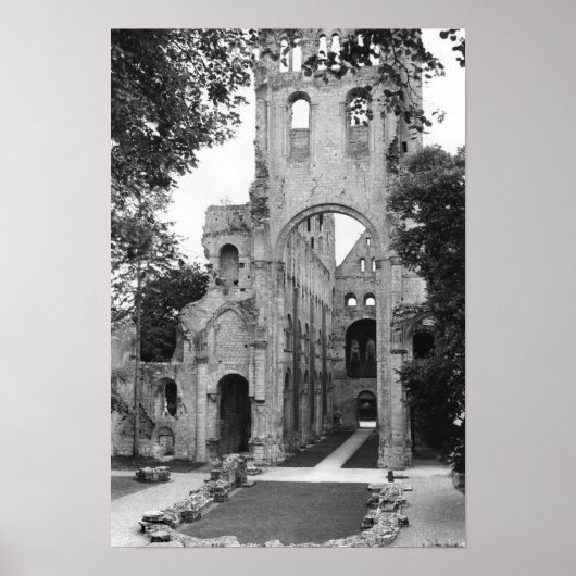 教会のインテリアの表示， c.1052-67 ポスター (正面)