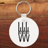 教会のオルガンパイプアイコン キーホルダー (正面)