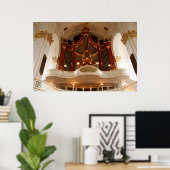 教会のオルガンパイプ ポスター (ホームオフィス)