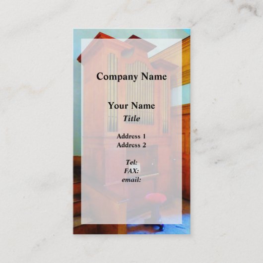 教会のオルガン 名刺 (正面)