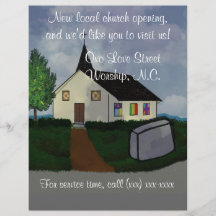 教会のオープニングフライヤー