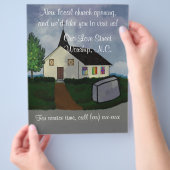 教会のオープニングフライヤー チラシ (手)