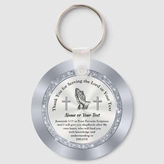 教会のカスタムボランティアのための安い贈り物 キーホルダー (正面)