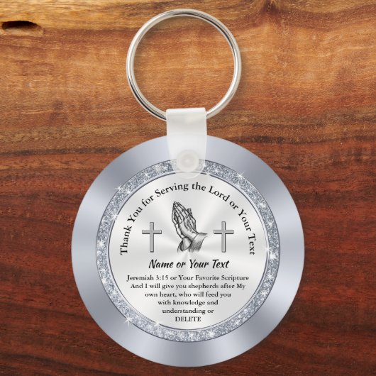 教会のカスタムボランティアのための安い贈り物 キーホルダー (正面)