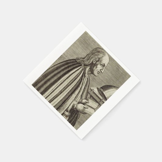 教会のカンタベリー博士の聖アンセルム スタンダードカクテルナプキン (角)