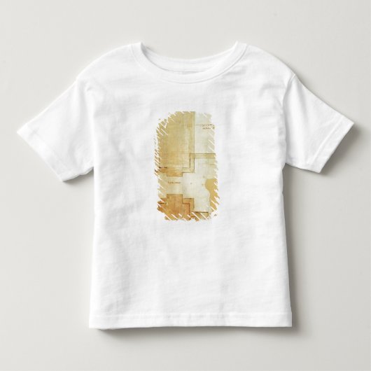 教会のキューポラのドラムの計画 トドラーTシャツ (正面)