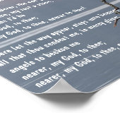 教会のキリスト教賛美歌に私の神が近づく ポスター (角)