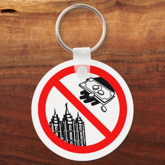 教会のキーチェ食べ物を与えーンを止めて キーホルダー (正面)