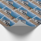 教会のギフトラップに馬に乗る西カウボーイ ラッピングペーパー (角)