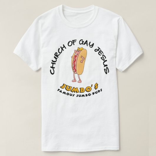 教会のゲイイエズシャームレス Tシャツ (デザイン正面)