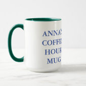 教会のコーヒー時間のマグカップとクロス マグカップ (左)