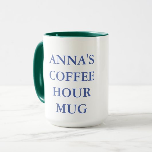 教会のコーヒー時間のマグカップとクロス マグカップ (正面左)