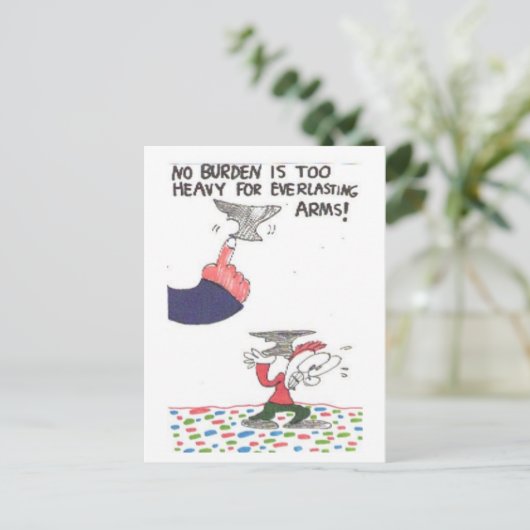 教会のシンボルや象徴おもしろい付きはがき ポストカード (スタンド正面)