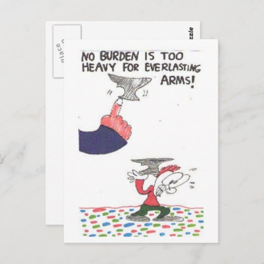 教会のシンボルや象徴おもしろい付きはがき ポストカード (正面/裏面)