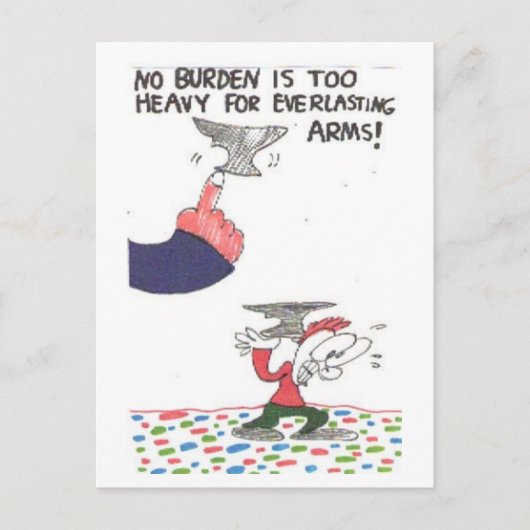 教会のシンボルや象徴おもしろい付きはがき ポストカード (正面)