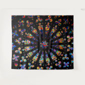 教会のステンドグラスの窓の色 タペストリー (正面(横))