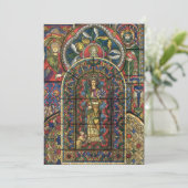 教会のステンドグラス窓、ヴィンテージ建築 (スタンド正面)