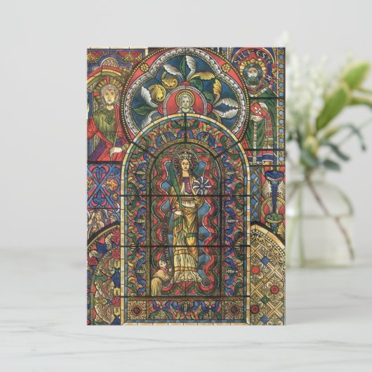 教会のステンドグラス窓、ヴィンテージ建築 (スタンド正面)