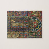 教会のステンドグラス窓、ヴィンテージ建築 ジグソーパズル (横)