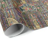 教会のステンドグラス窓、ヴィンテージ建築 ラッピングペーパー (ロールコーナー)