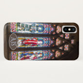 教会のステンドグラス窓。携帯電話ケース Case-Mate iPhoneケース (裏面(横))