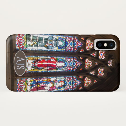 教会のステンドグラス窓。携帯電話ケース Case-Mate iPhoneケース (裏面(横))