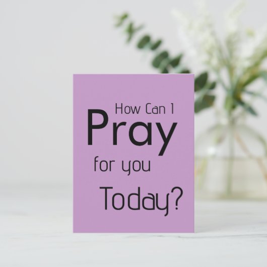 教会のダイレクトメ祈イルのためにはどうすればいい？ ポストカード (スタンド正面)