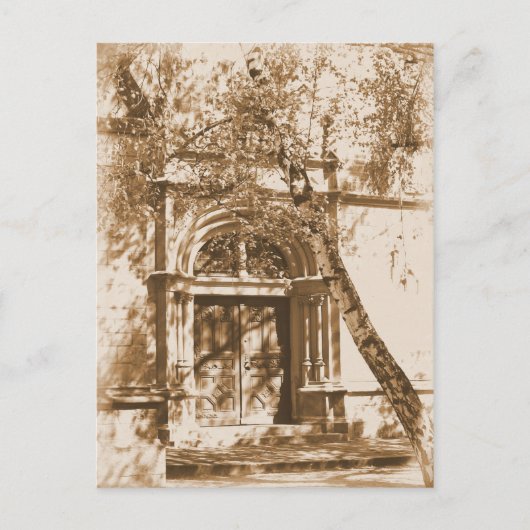 教会のドアはがき ポストカード (正面)