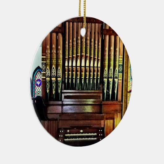 教会のパイプオルガン セラミックオーナメント (右)