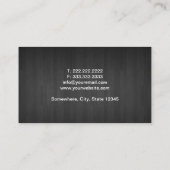教会のパストルエレガントダーク・ウッドの背景 名刺 (裏面)