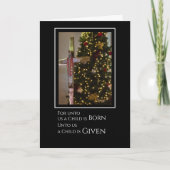 教会のパーソナライズされたクリスマス カード (正面)