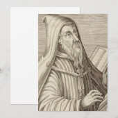 教会のヒッポ博士の聖アウグスティヌス サンキューカード (正面/裏面)