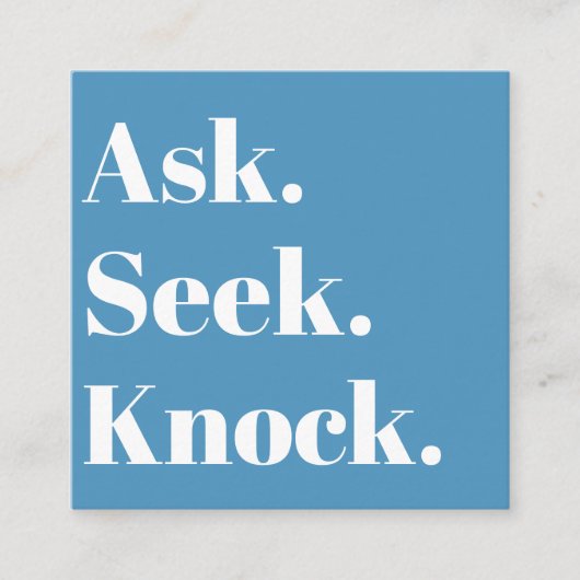 教会のビジネスプロフェッショナルのプロモーションクロス スクエア名刺 (正面)