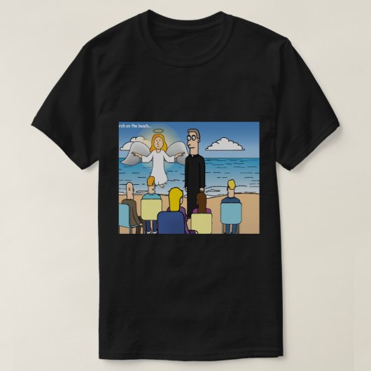 教会のビーチ Tシャツ (デザイン正面)