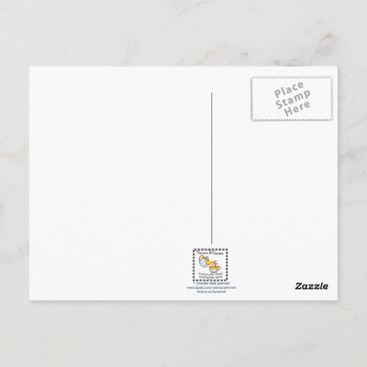 教会のピクニック感動的はがき ポストカード (裏面)