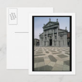 教会のファサード、1564-80、ファサード私は行った ポストカード (正面/裏面)