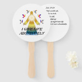 教会のファン ハンドファン (正面&裏面)