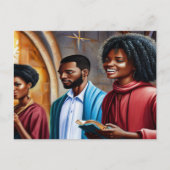 教会のフォーク2クリスチャンアートハガキ ポストカード (正面)