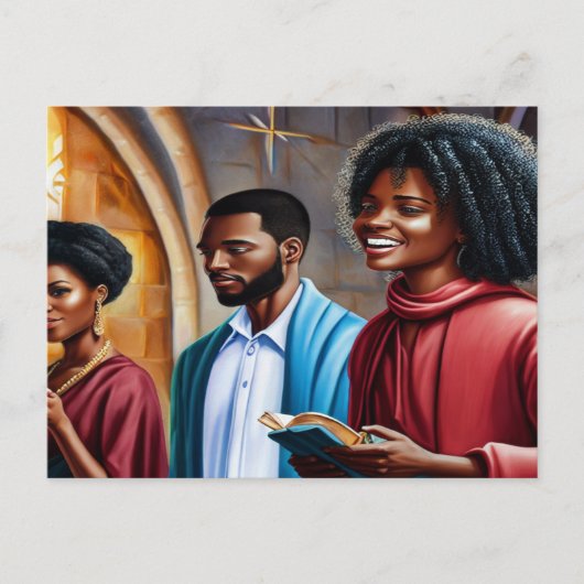 教会のフォーク2クリスチャンアートハガキ ポストカード (正面)