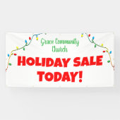 教会のホリデーセール！クリスマスパーソナライズされたバナー 横断幕 (横)