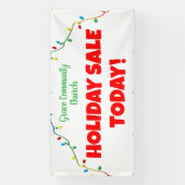 教会のホリデーセール！クリスマスパーソナライズされたバナー 横断幕 (縦)