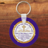 教会のメンバーまたは教会の歓迎のための小さな贈り物 キーホルダー (正面)