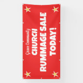 教会のラムメイジ販売!カスタム赤旗 横断幕 (縦)